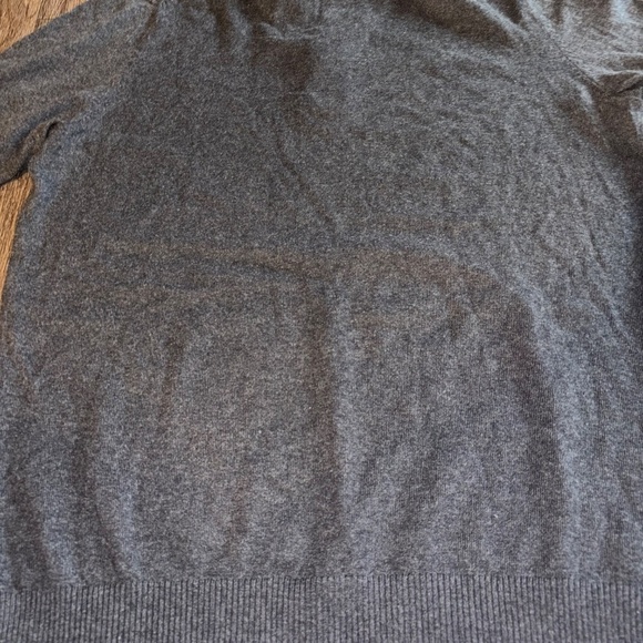 Eddie Bauer large tall cotton/cashmere blend gray sweater - Picture 8 of 9